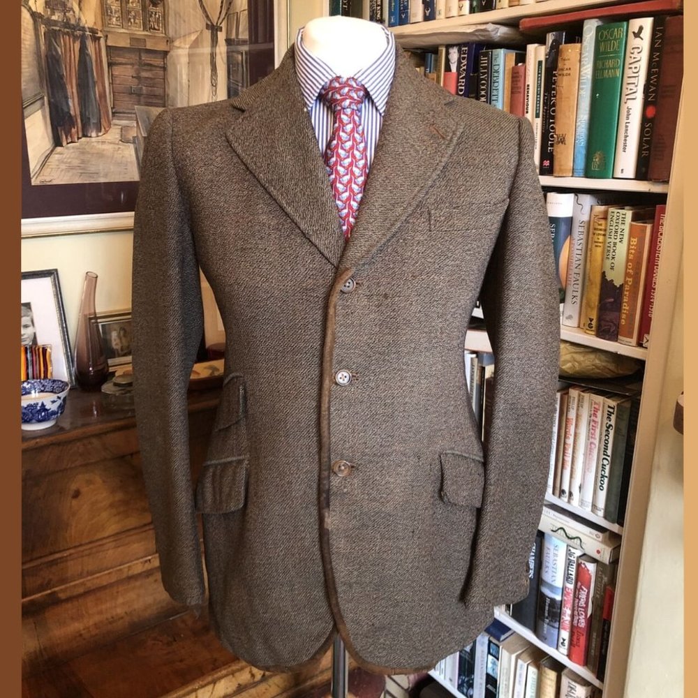 Classic Men's Brown Tweed Blazer - Brand